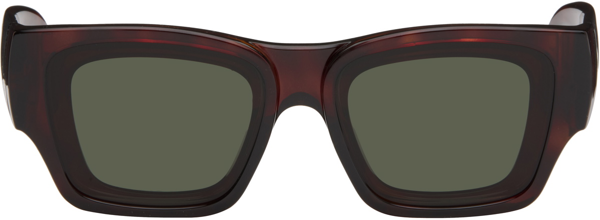 LOEWE Brown Paula's Ibiza Goggle Rectangle Sunglasses