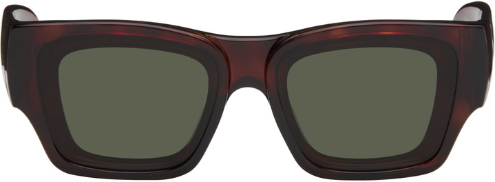 Photo: LOEWE Brown Paula's Ibiza Goggle Rectangle Sunglasses