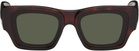 LOEWE Brown Paula's Ibiza Goggle Rectangle Sunglasses