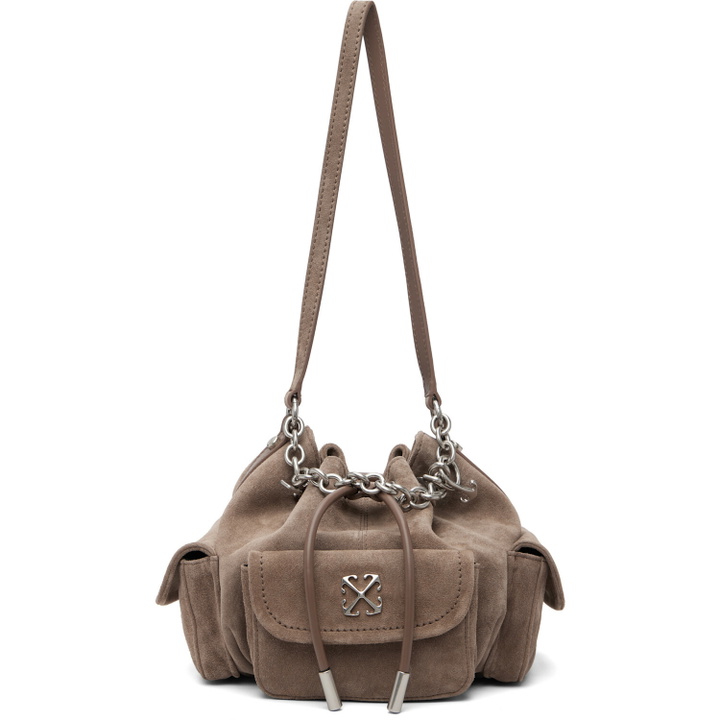 Photo: Off-White Brown Dumbo.B Bucket Bag