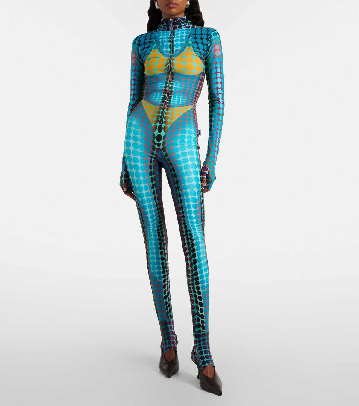 Jean Paul Gaultier Printed hooded jumpsuit