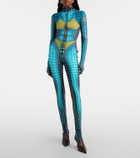 Jean Paul Gaultier Printed hooded jumpsuit