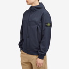 Stone Island Men's Soft Shell-R Hooded Jacket in Navy
