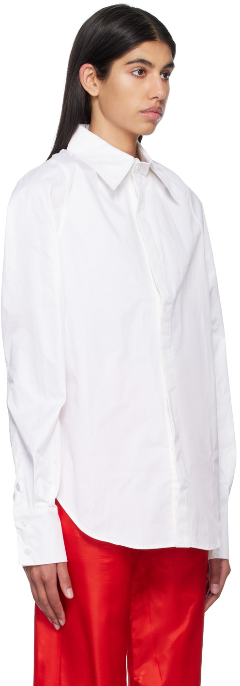Bianca Saunders White Row Back Shirt