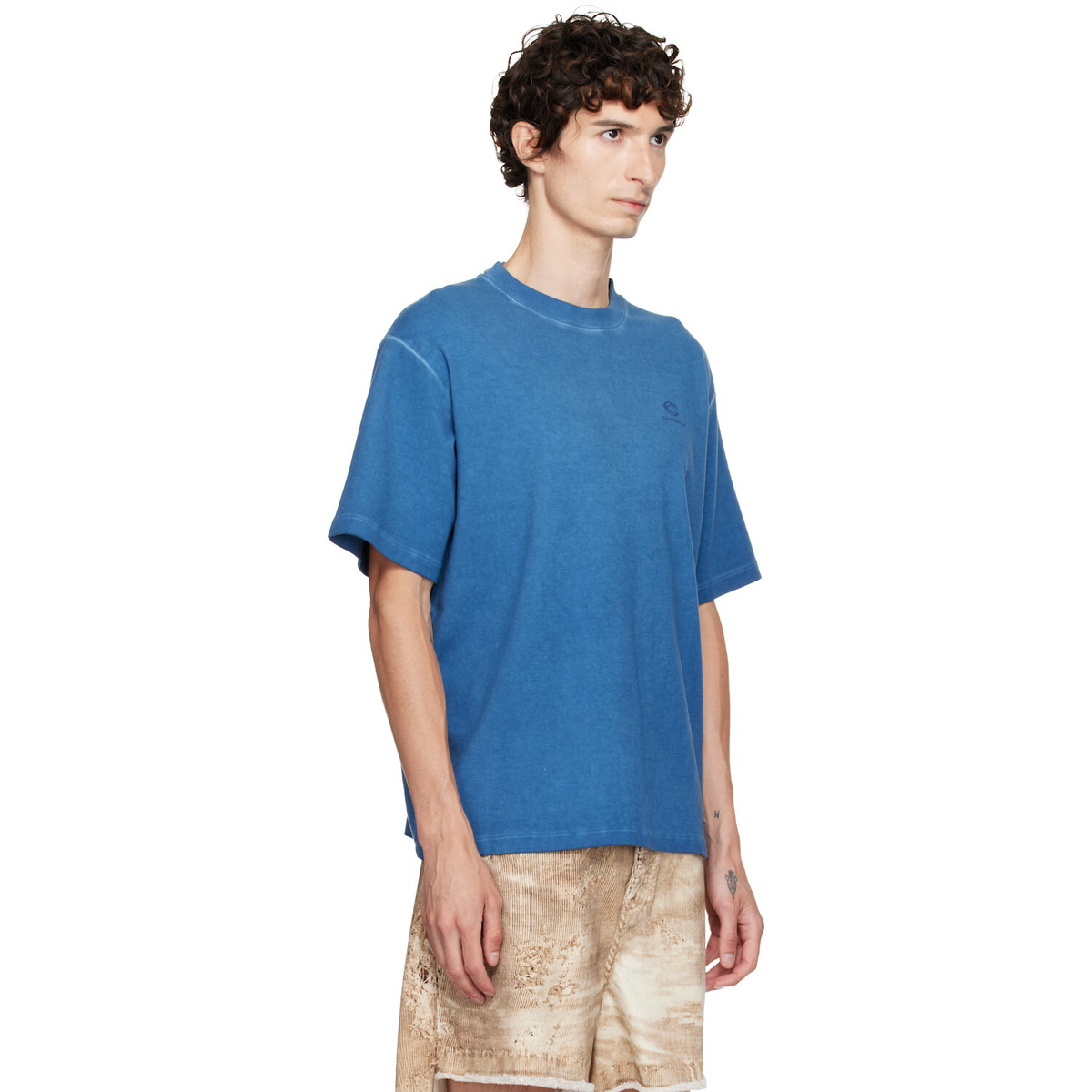 CAMPERLAB Blue Logo Boxy T-shirt