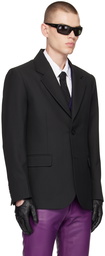 Ernest W. Baker Black Notched Lapel Blazer