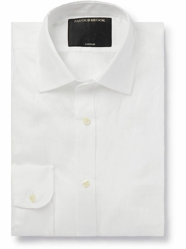 Photo: Favourbrook - Colne Linen Shirt - White