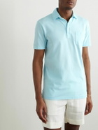 Ralph Lauren Purple label - Slim-Fit Washed Cotton-Piqué Polo Shirt - Blue