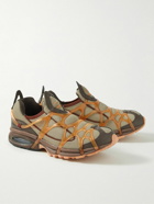 Nike - Alpha Project Air Kukini Mesh, Leather and TPU Sneakers - Brown