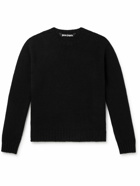 Palm Angels - Logo-Jacquard Wool-Blend Sweater - Black