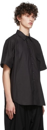 Isabel Benenato Black Cotton Shirt