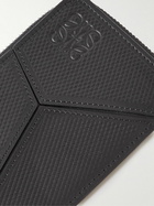 Loewe - Puzzle Logo-Debossed Textured-Leather Zipped Cardholder