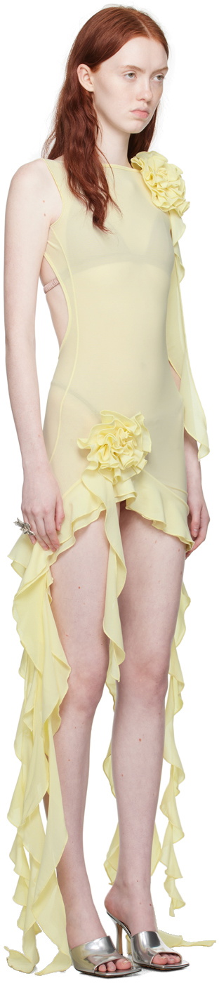 Fancì Club Yellow 'The White Apple' Minidress