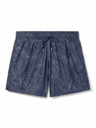 Etro - Straight-Leg Mid-Length Paisley-Print Swim Shorts - Blue