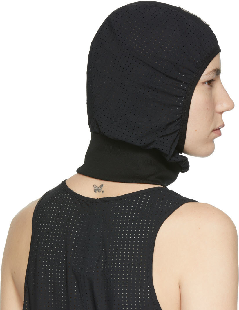 Rick Owens Black Champion Edition Mesh Balaclava Rick Owens