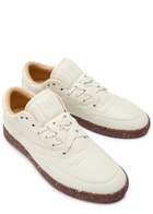 Gabriela Hearst Ohio Grained Leather Sneakers Ivory