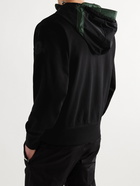 MONCLER - Oversized Cotton and Nylon Hoodie - Black - L