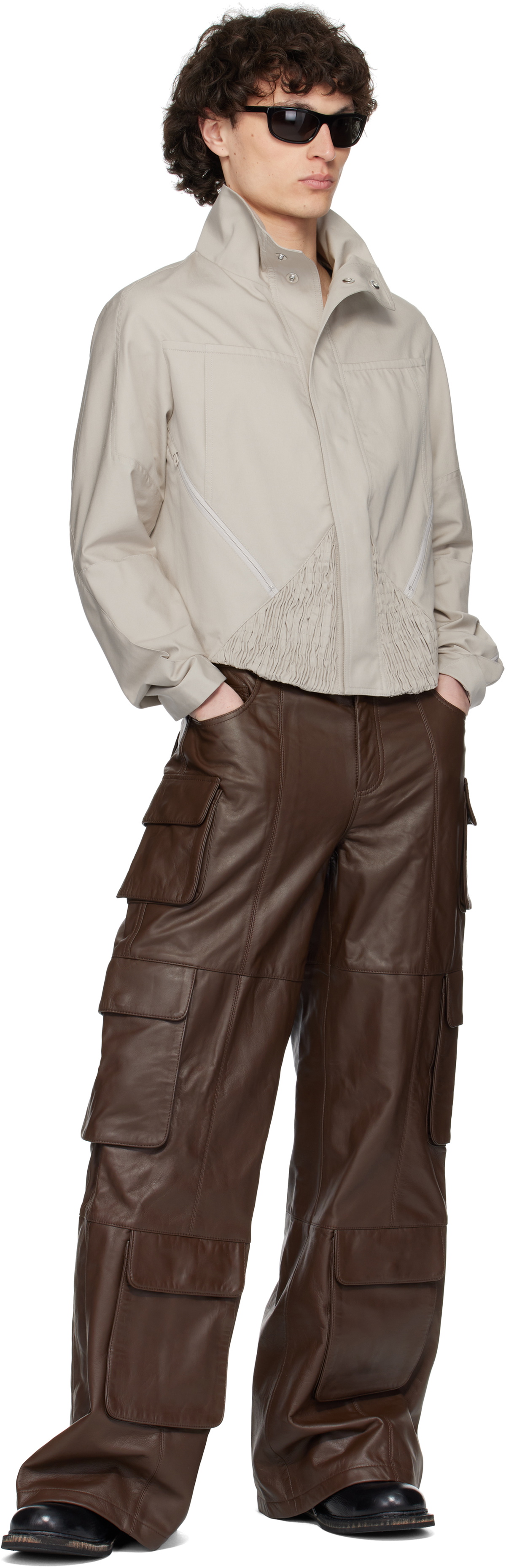Deadwood SSENSE Exclusive Brown Prance Leather Pants