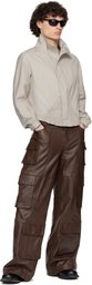 Deadwood SSENSE Exclusive Brown Prance Leather Pants