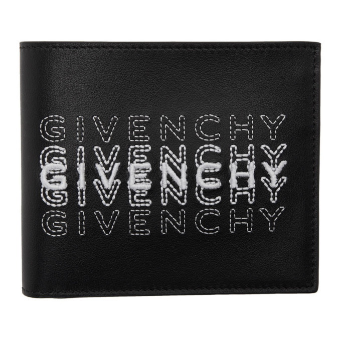 Photo: Givenchy Black Embroidered Logo Wallet