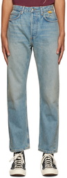 Rhude Blue Faded Jeans