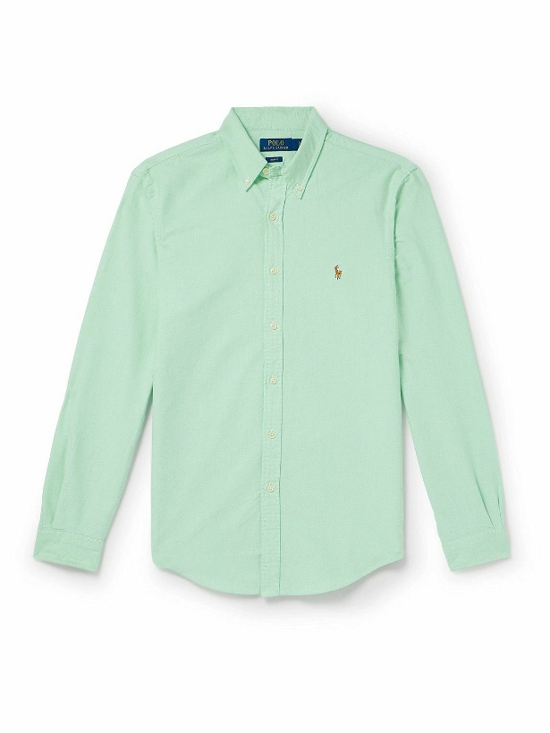 Photo: Polo Ralph Lauren - Button-Down Collar Cotton Oxford Shirt - Green