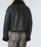 Entire Studios Shearling-lined leather jacket