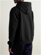 Jacquemus - Brode Logo-Embroidered Organic Cotton-Jersey Hoodie - Black