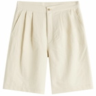 Nanamica Men's Alphadry Double Pleats Shorts in Dry Sand