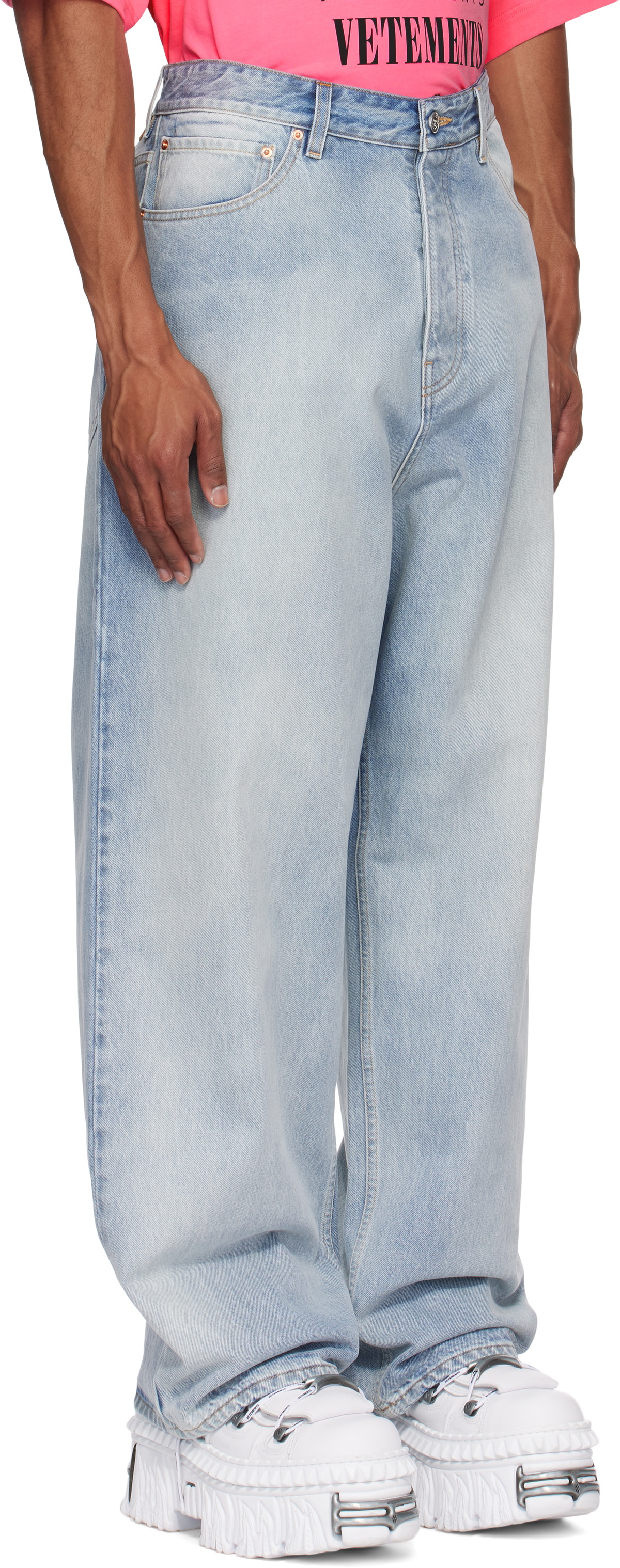 VETEMENTS Blue Baggy Jeans