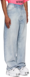 VETEMENTS Blue Baggy Jeans