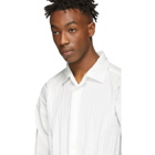 Homme Plisse Issey Miyake White Edge Shirt