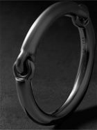MAOR - The Equinox White Gold and Rhodium Ring - Black