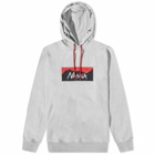 Nanga Men's Eco Hybrid Box Logo Hoody in Light Grey