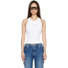 Givenchy White Slim Fit 'Givenchy Paris' Tank Top