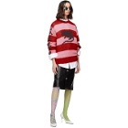 Marc Jacobs Pink and Red Stray Rats Edition Mohair Sweater