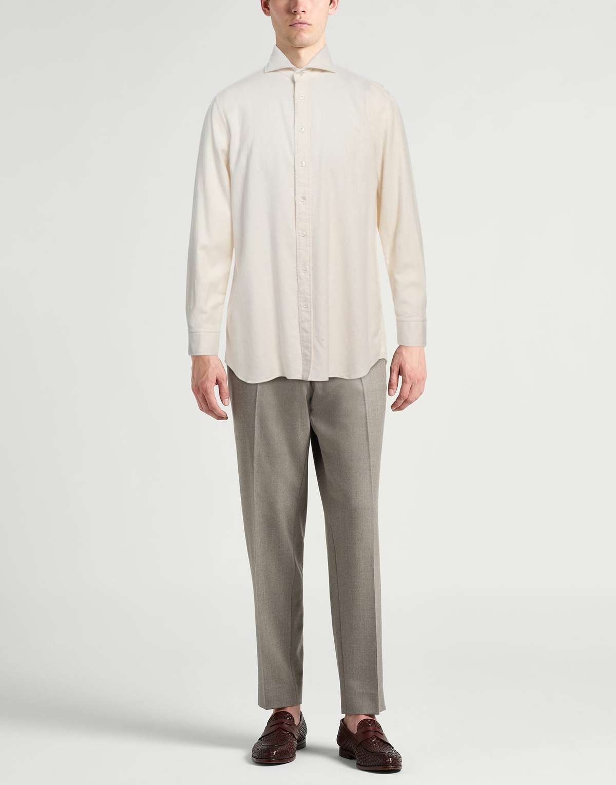 Lardini Mens Shirt in Off white