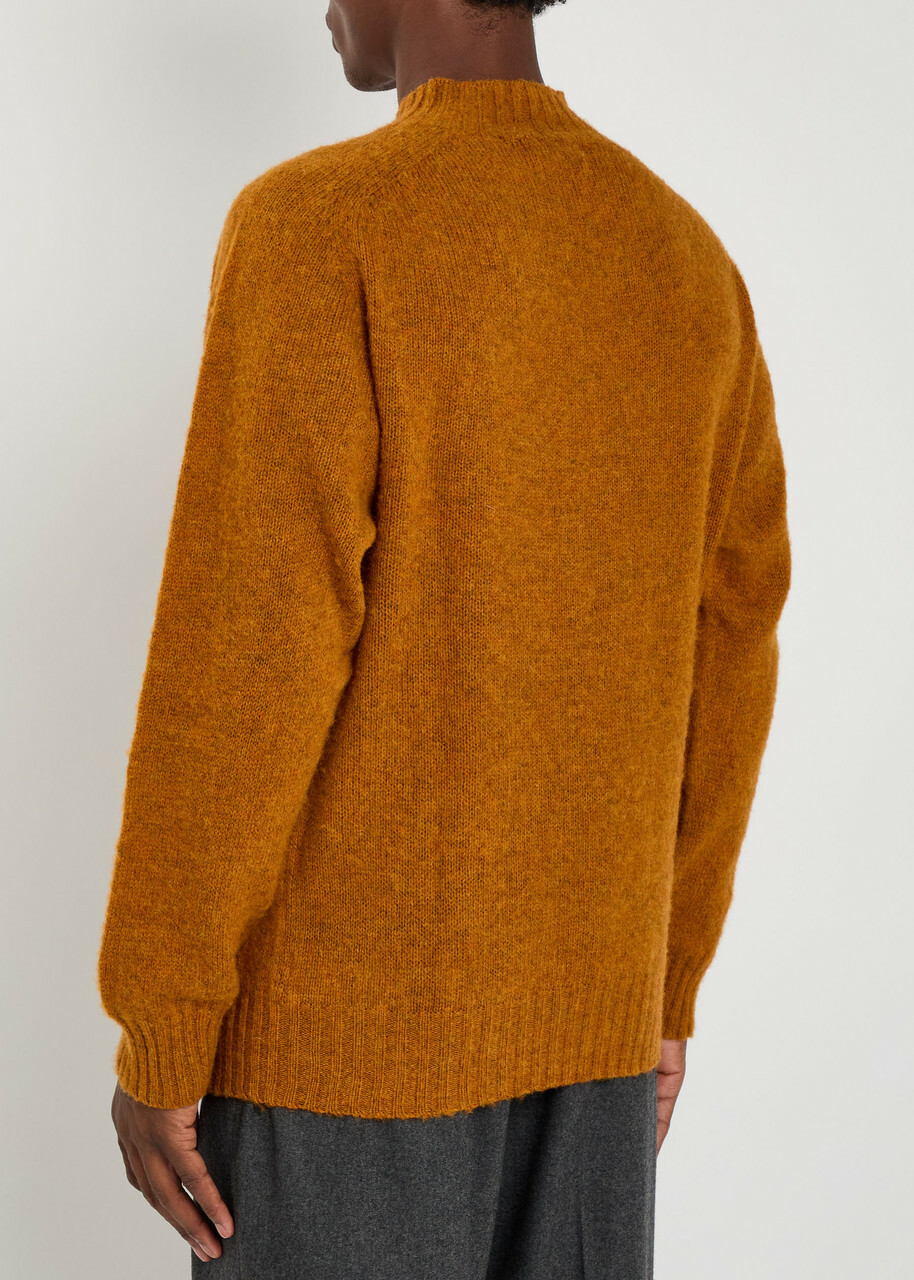 Ymc Montland Wool Jumper Orange