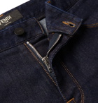 Fendi - Slim-Fit Logo-Trimmed Denim Jeans - Indigo