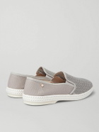 RIVIERAS - Cotton-Mesh and Canvas Espadrilles - Gray