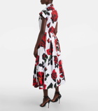 Alexander McQueen Floral cotton shirt dress