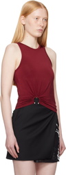 Rabanne Red Jersey Tank Top