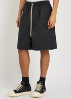 Rick Owens Faun Nylon and Cotton-blend Shorts Black