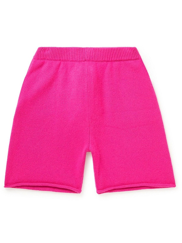 Photo: The Elder Statesman - Straight-Leg Cashmere Shorts - Pink