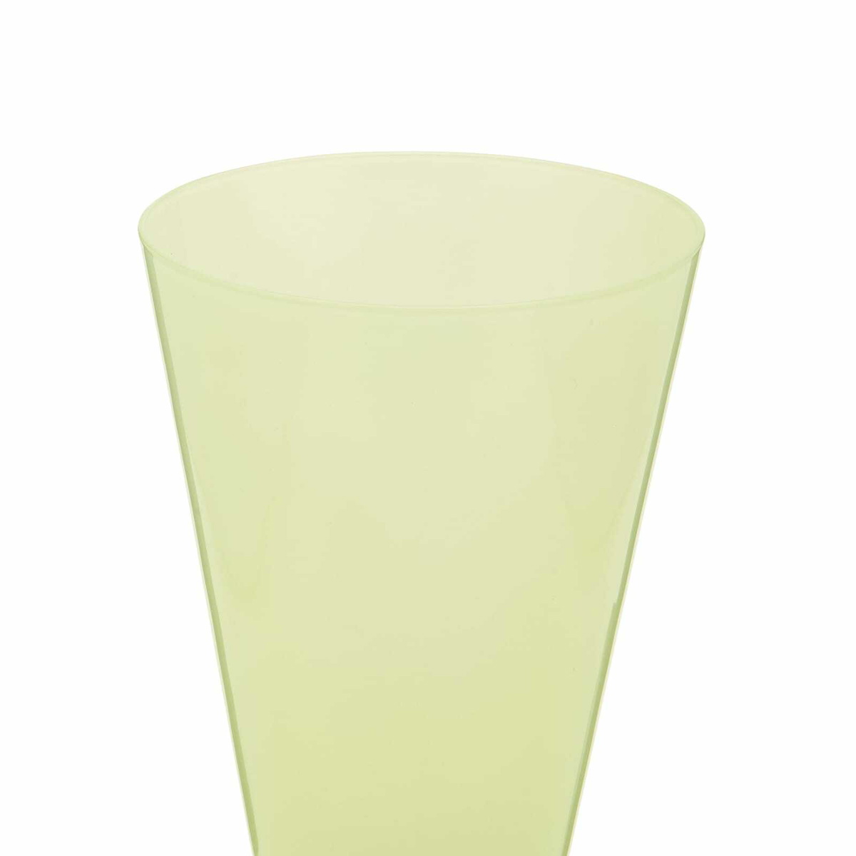 HAY Conical Vase - Small in Light Green/Dark Lime 