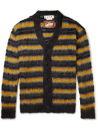 Marni - Oversized Striped Brushed Mohair and Wool-Blend Cardigan - Multi