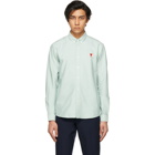 AMI Alexandre Mattiussi Green Ami De Coeur Shirt