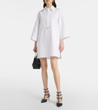 Valentino Cotton and linen minidress