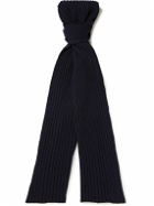 De Petrillo - Ribbed Wool and Cashmere-Blend Scarf