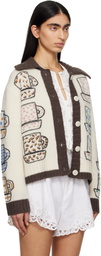 SEA NY Beige Emila Cardigan